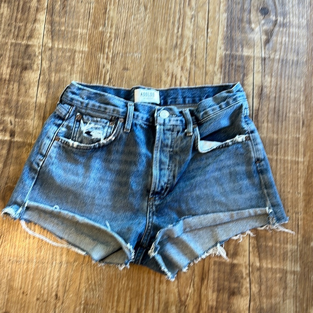 AGOLDE PARKER VINTAGE CUT OFF JEAN SHORTS SIZE 25 f8